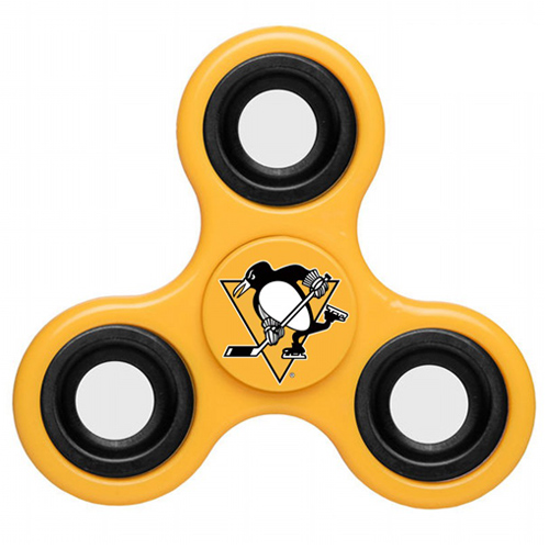 NHL Pittsburgh Penguins 3 Way Fidget Spinner D97 - Yellow
